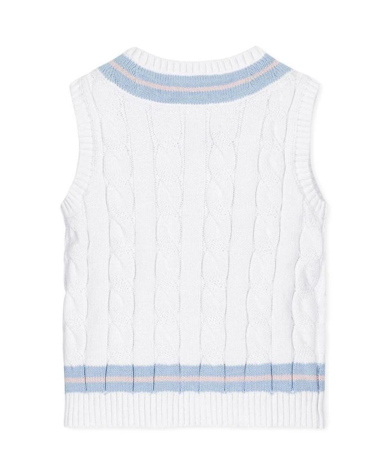 Unisex Hope & Henry Boys' Organic V-Neck Cricket Sweater Vest