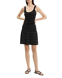 Rib Stripe Mini Skirt