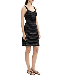 Ribbed Contrast Stripe Tank