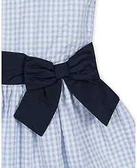 Heirloom Girls' Organic Sleeveless Special Occasion Seersucker Party with Cross Back Dress- Little Kid, Big Kid