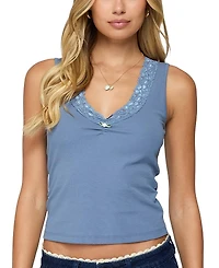 Edikted Dionne Lacey Tank Top