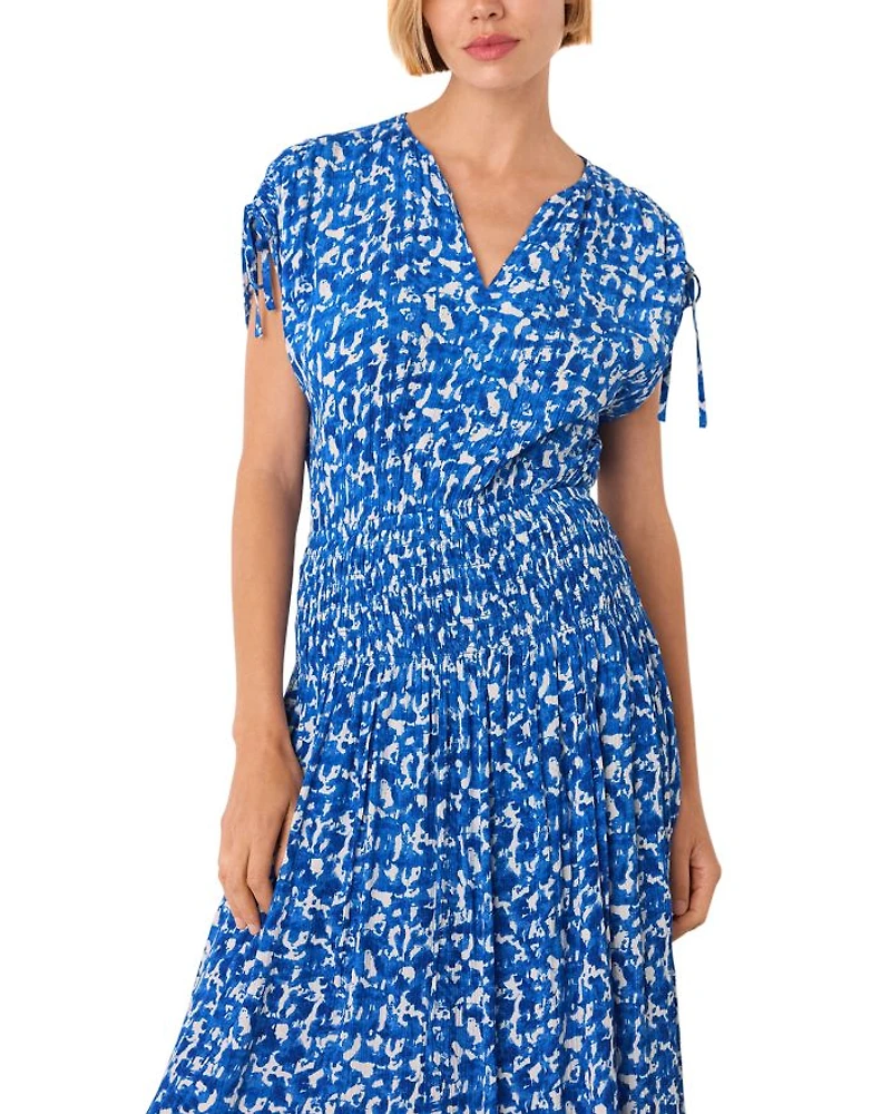 Sponge Print Midi Dress