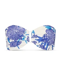 Floral Print Bandeau Bikini Top