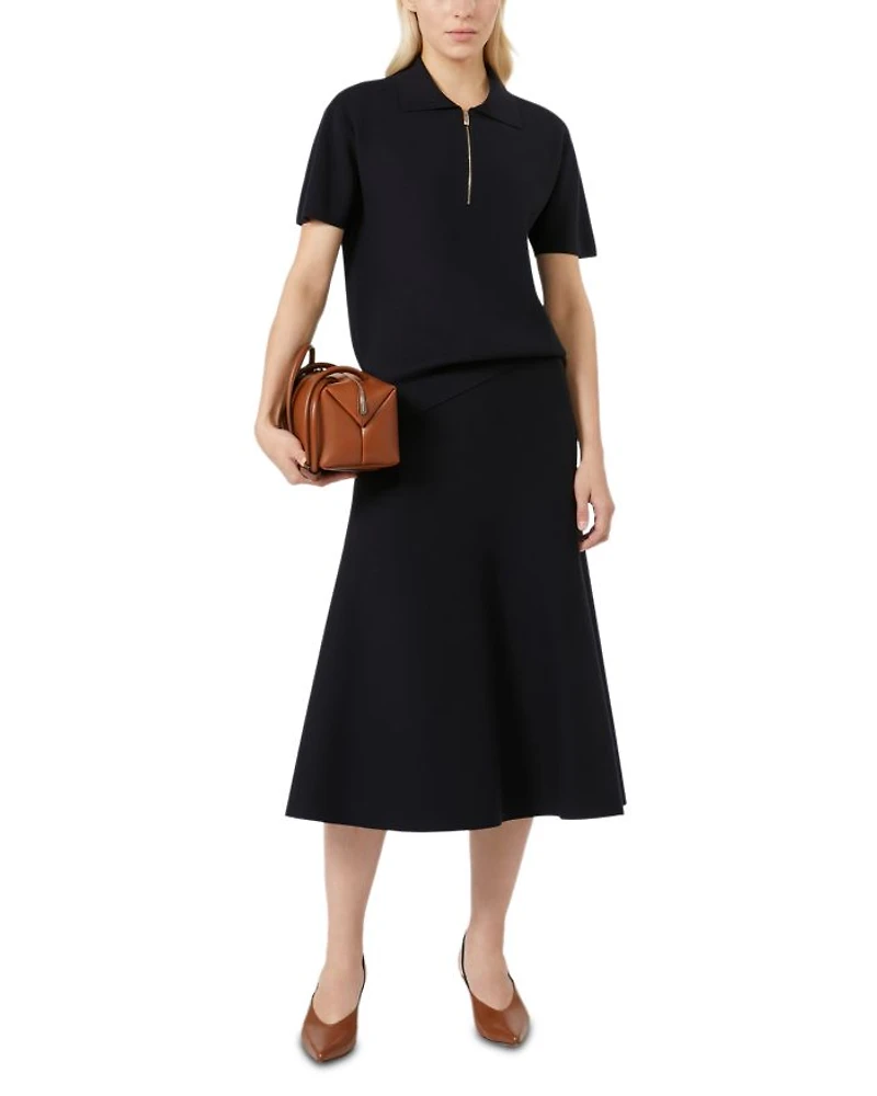 Flare Hem Knitted Skirt