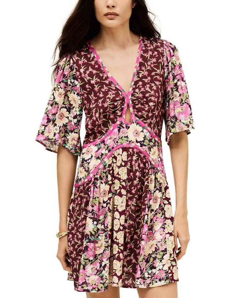 Indrea Keyhole Mini Dress