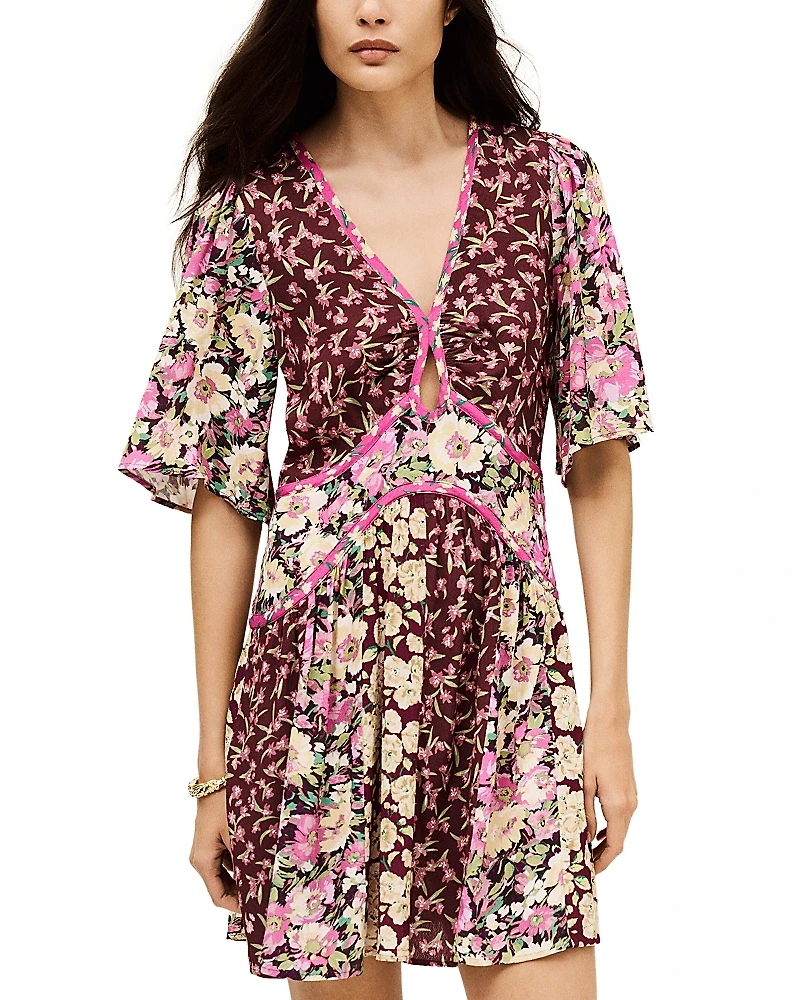 ba & sh Indrea Keyhole Mini Dress