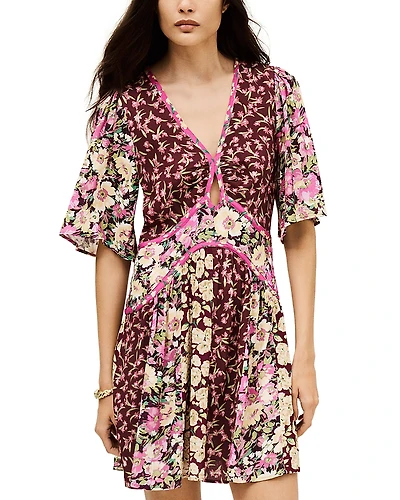 ba & sh Indrea Keyhole Mini Dress