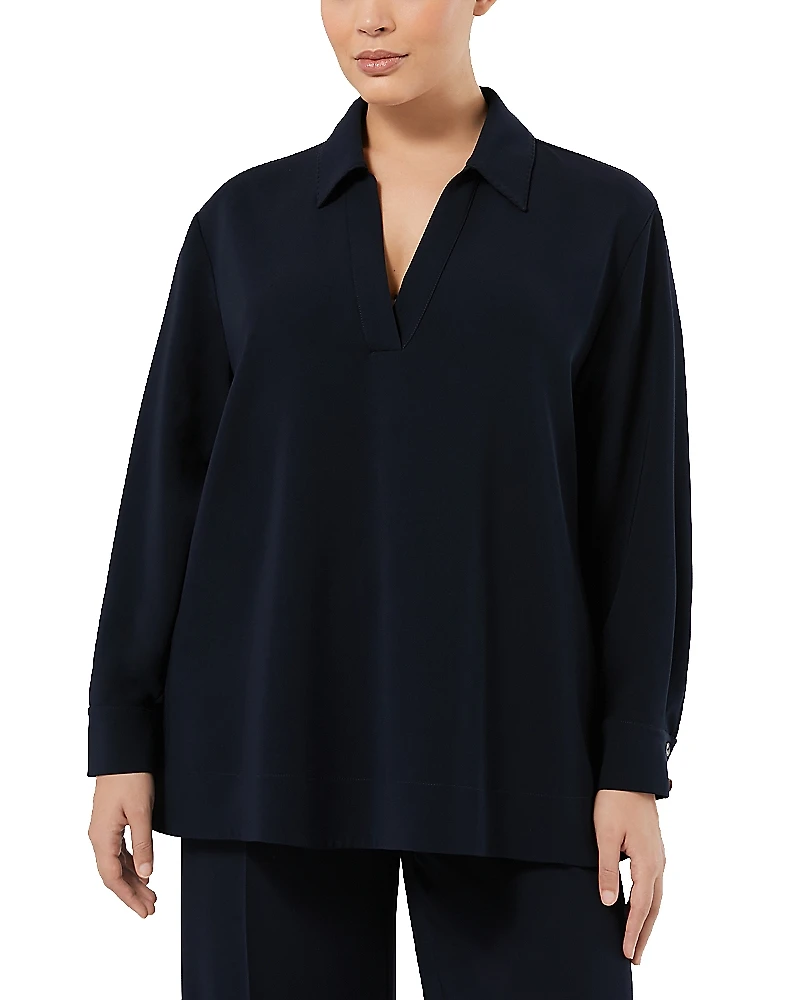 Marina Rinaldi Split Neck Top