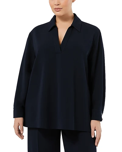 Marina Rinaldi Split Neck Top