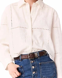 Maje Short Embroidered Shirt