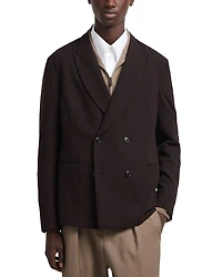 Double Breasted Peak Lapel Blazer