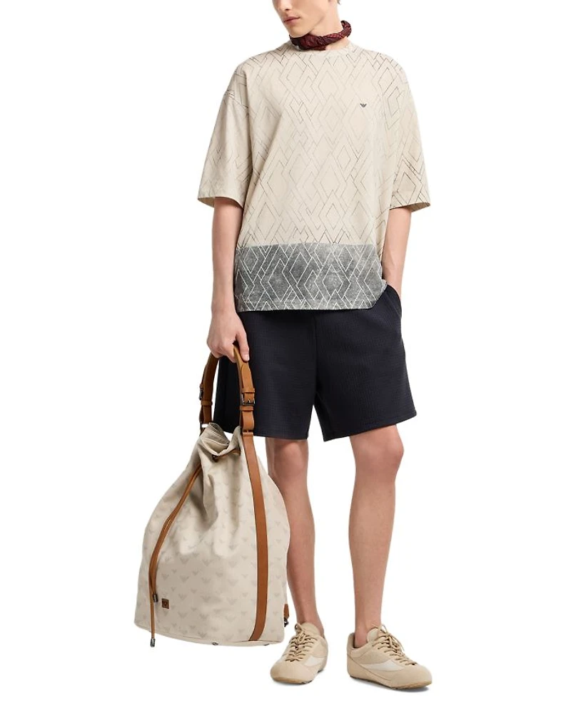 Jacquard Bermuda Pull on Shorts