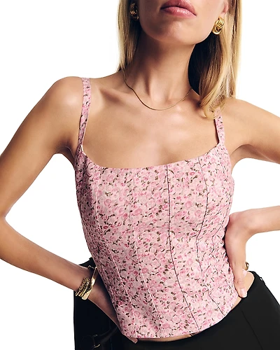 Reformation Hattie Linen Top