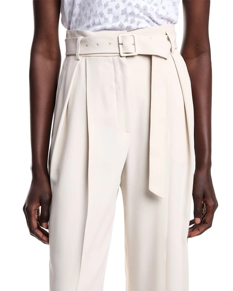 Enver Satin Pleated Pants