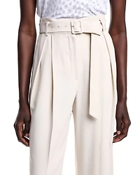 Enver Satin Pleated Pants