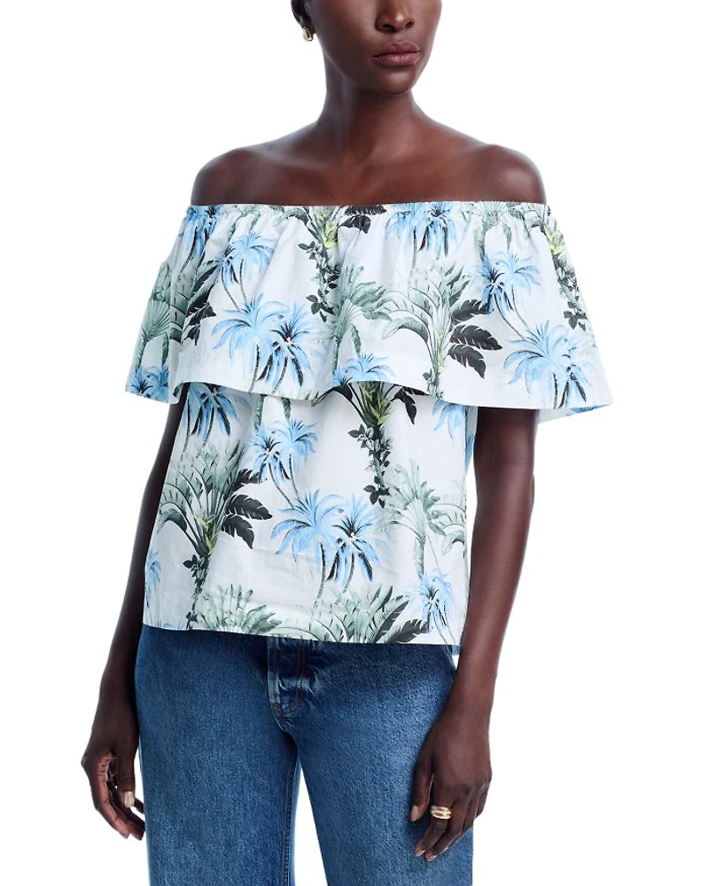 Palisade Palms Off-the-Shoulder Top