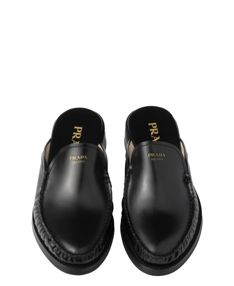 Women's Brushed Leather Mules