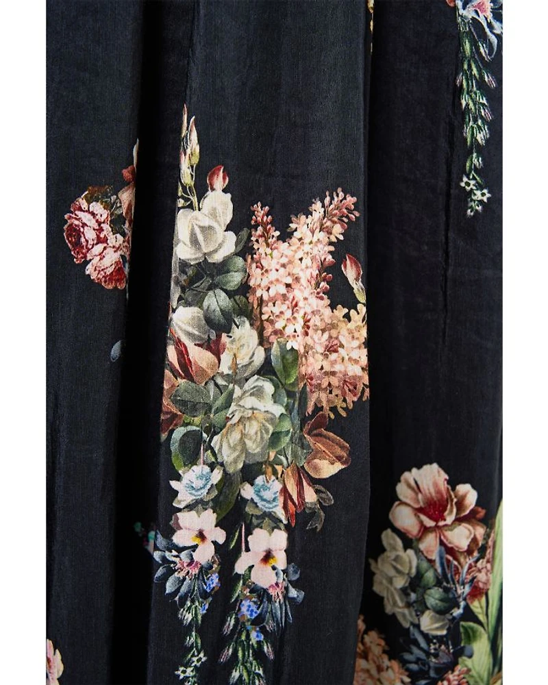 Corset Waist Wide Leg Pants