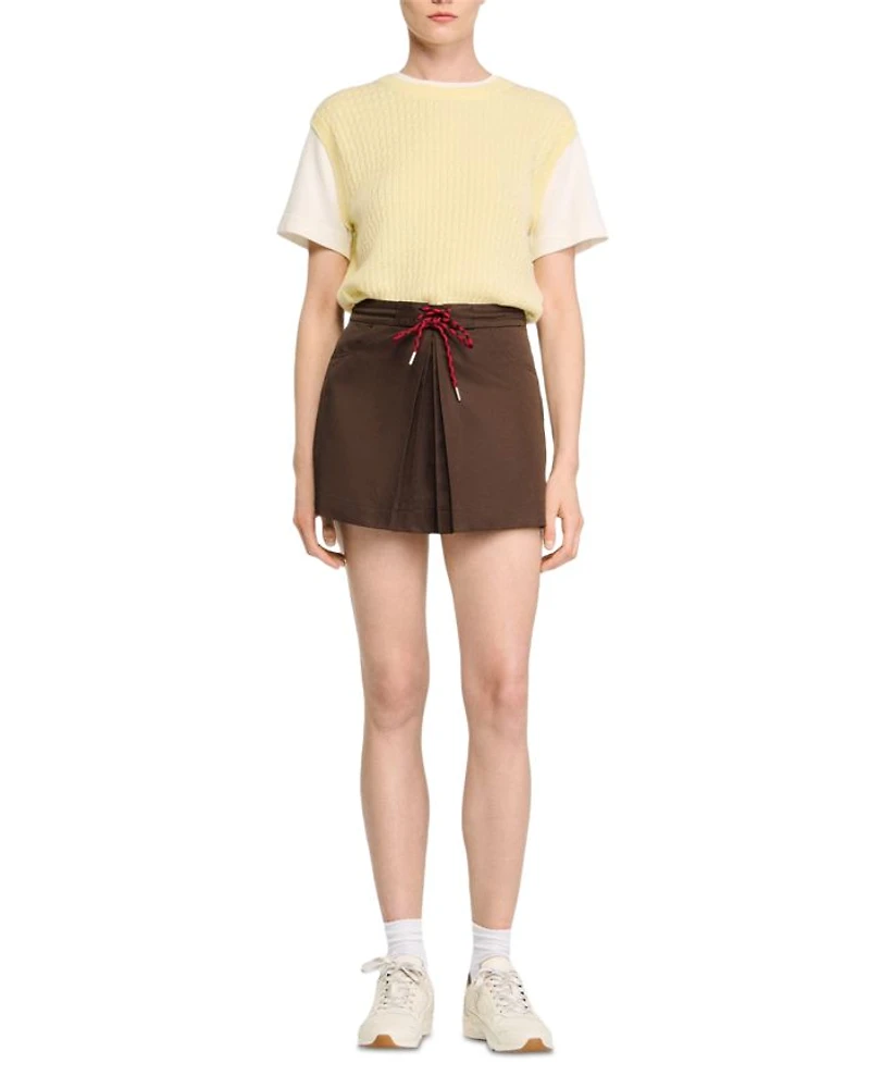 Pleated Skort