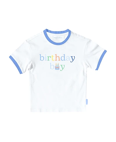 Bits & Bows Birthday Boys' Crewneck T-shirt - Little Kid, Big Kid