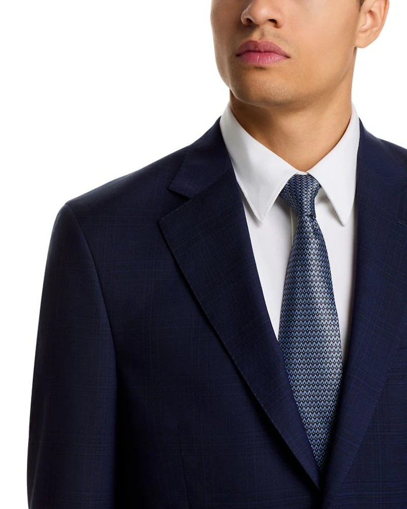 Flynn Tonal Plaid Wool Regular Fit Suit