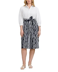 Foxcroft Plus Esther 34 Braid Dress