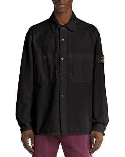 Stone Island Corduroy Snap Front Shirt