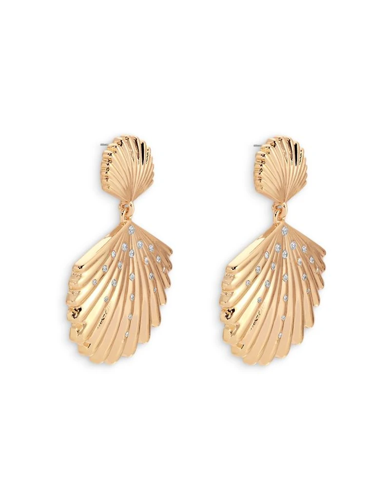 Sun Drenched Shell Drop Earrings