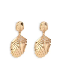 Sun Drenched Shell Drop Earrings