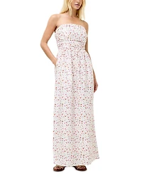 Nomi Cotton Strapless Midi Dress