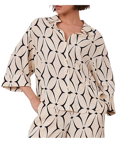 Mint Velvet Women's Geo Print Resort Shirt