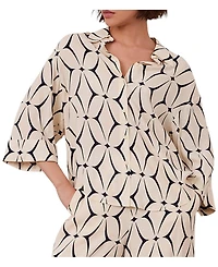 Mint Velvet Women's Geo Print Resort Shirt