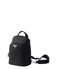 Re-Nylon and Saffiano Leather Backpack