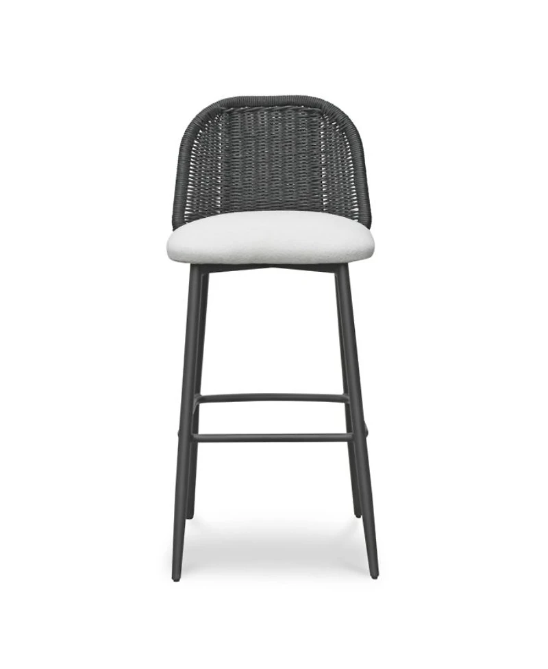Alexa Rattan Performance Fabric Barstool