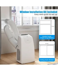 11,500 BTU Dual Hose Portable Air Conditioner 3-in-1 AC Unit with Remote Control