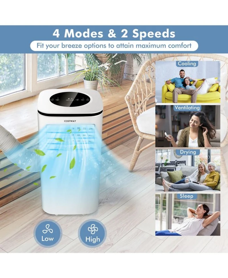 9000 BTU Air Cooler 3 in 1 Portable Air Conditioner w/Fan & Dehumidifier