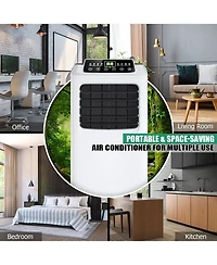 9,000 BTU Portable Air Conditioner & Dehumidifier Function Remote w/ Window Kit