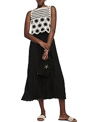 Mint Velvet Women's Crochet Midi Dress