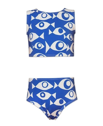 Girls' Pisces Waves Allegra Swimwear Bikini Top and Bottom - Little Kid, Big Kid