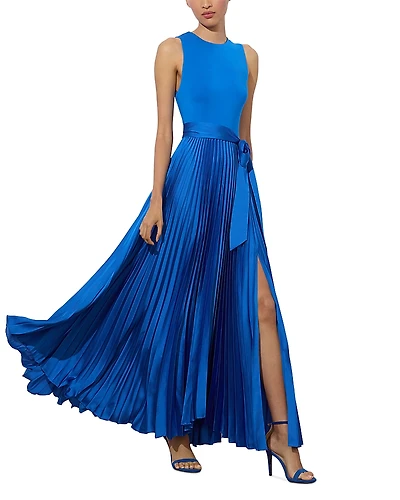 Alice and Olivia Chara Sleeveless Pleated Maxi Dress