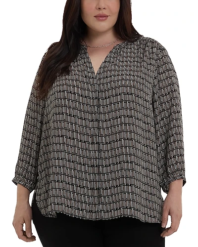 Nydj Plus Pintuck Blouse
