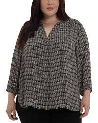 Nydj Plus Pintuck Blouse
