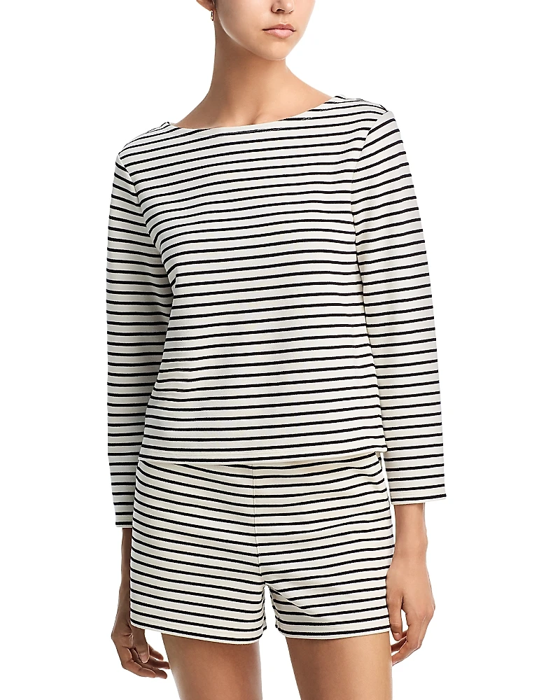 Veronica Beard Hovey Striped Top