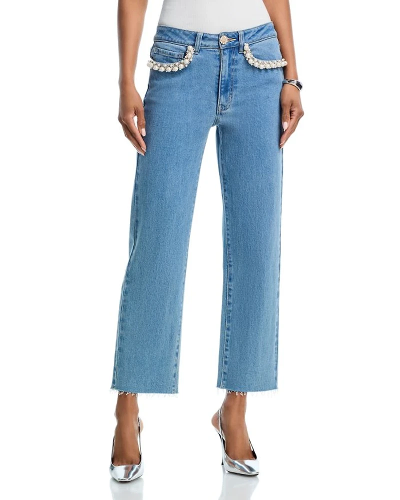 Baylor Pearl Crystal Jeans Star Light Blue