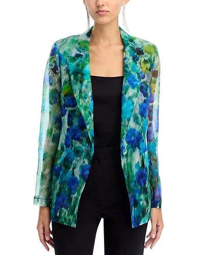 Aimee Printed Silk Jacket