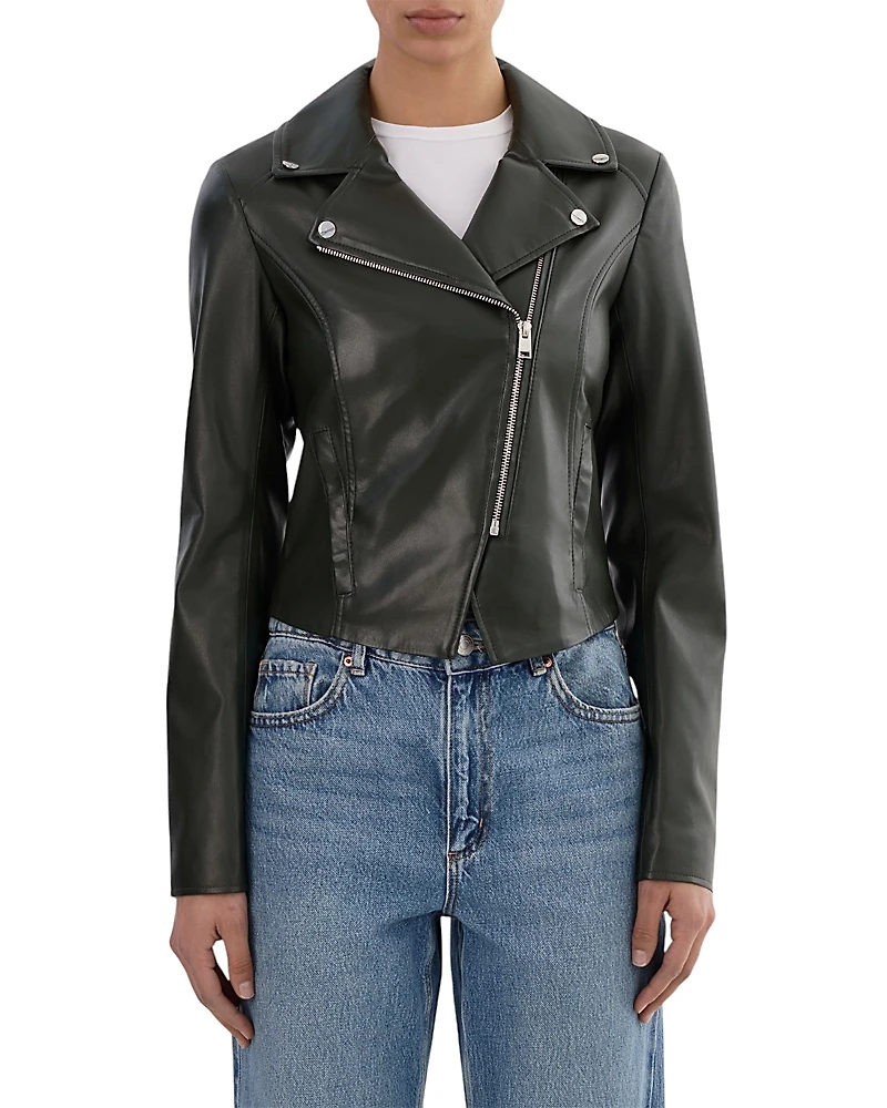 Lamarque Pascale Faux Leather Moto Jacket