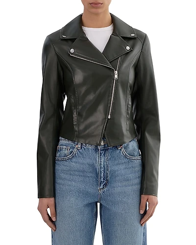 Lamarque Pascale Faux Leather Moto Jacket