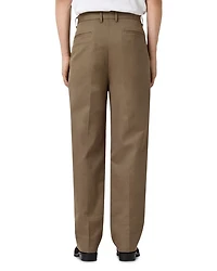 Tallis Pleated Straight Fit Pants