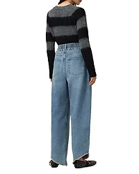 Taylor Fray High Rise Barrel Jeans Light Indigo