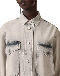 Faye Sparkle Denim Shirt Dress